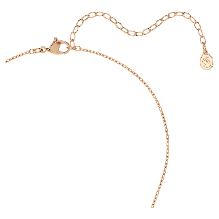 Mesmera pendant Marquise cut, White, 18K rose gold finish